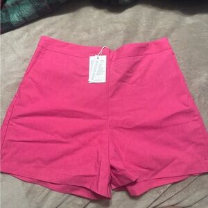 High-Waist Pink Women's Shorts by Grace & Emma